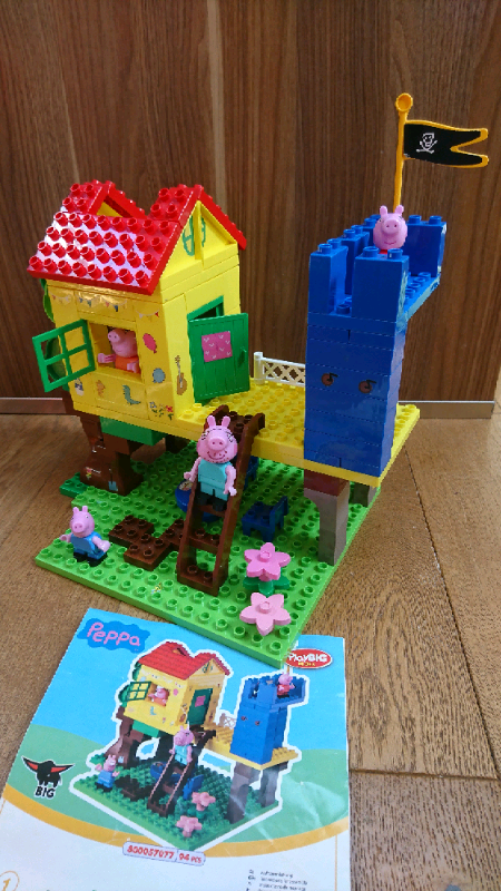 peppa pig treehouse construction set